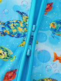 Sea Turtle Bamboo Baby Convertible Zippy Romper