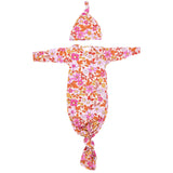 Three Little Tots - Wild Child Floral Hawaiian Knotted Gown: Gown Only