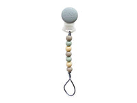 Mini Pacifier Clip-Sage/Peach/Ivory