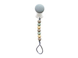 Mini Pacifier Clip-Sage/Peach/Ivory