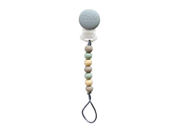 Mini Pacifier Clip: Oat/Sage/Ivory