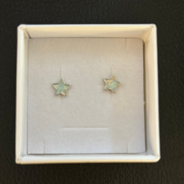 Sterling Silver Pearl Stars