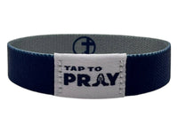 Tap To Pray™ Wristbands  Navy & Grey