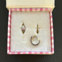 Sterling Silver Cupcake Hoop Earrings