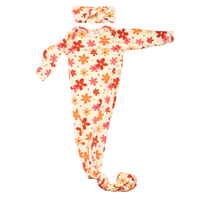 70s Groovy Flower Knotted Gown