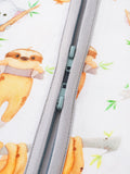 Charlie's Project Kids - PoshTOT Sloth Bamboo Baby Shorty Zippy Romper: 0-3M