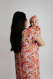 Three Little Tots - Wild Child Floral Hawaiian Knotted Gown: Gown Only
