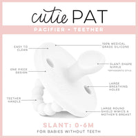 Cutie Slant Pacifier + Teether: Ballerina