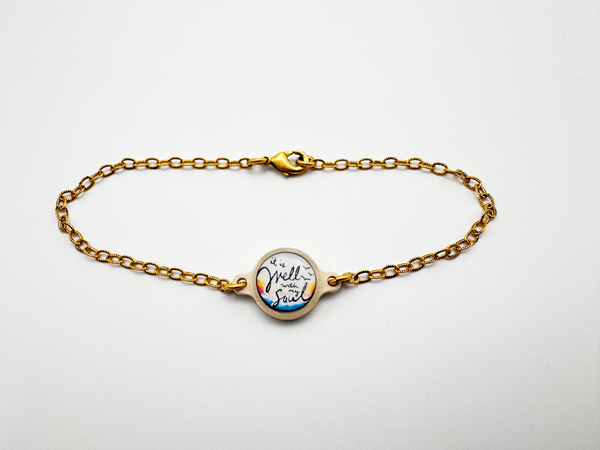 Tap To Pray™Survivor Series Handmade Bracelets 14K Gold-Plated + It Is Well