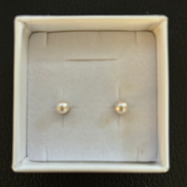 Sterling Silver Pearl Earrings