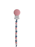Pacifier Clip: Grey + Mint + Ivory