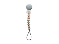 Mini Pacifier Clip-Sage/Peach/Ivory