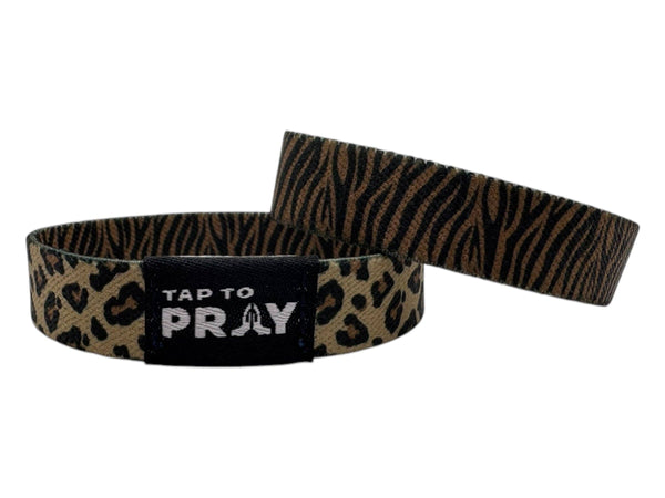 Tap To Pray™ Wristbands  Safari Leopard