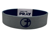 Tap To Pray™ Wristbands  Navy & Grey