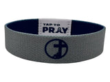 Tap To Pray™ Wristbands  Navy & Grey