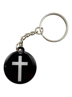 Tap To Pray Keychains: Pink Crystal + God Is Greater