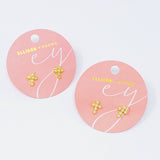 Cross Stud Earrings Pearl