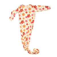 70s Groovy Flower Knotted Gown