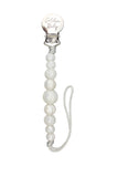Strand Pacifier Clip // Pearl
