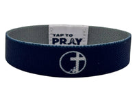Tap To Pray™ Wristbands  Navy & Grey