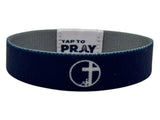 Tap To Pray™ Wristbands  Navy & Grey