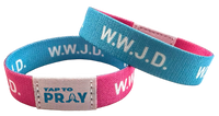 Tap To Pray Wristbands Jesus is Lord / Powered by Faith
