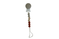 Mini Pacifier Clip-Sage/Peach/Ivory