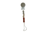 Mini Pacifier Clip-Sage/Peach/Ivory