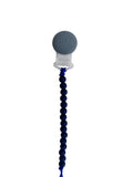 Pacifier Clip: Grey + Mint + Ivory
