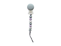 Mini Pacifier Clip-Sage/Peach/Ivory