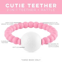Cutie Teether Handheld Rattle Blue