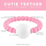 Cutie Teether Handheld Rattle Blue