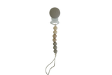 Mini Pacifier Clip-Sage/Peach/Ivory