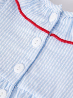 Smocking Star Embroidered Romper
