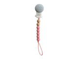 Mini Pacifier Clip—Marble