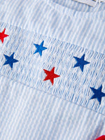 Boys' Smocking Star Embroidered Romper