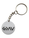 Tap To Pray Keychains: Pink Crystal + God Is Greater