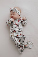 Three Little Tots - Floral Flower Knotted Gown: Gown Only