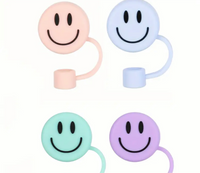 Smiley Face Straw Covers