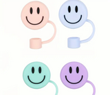 Smiley Face Straw Covers