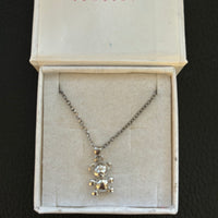 Sterling Silver Bear Necklace