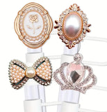 Gold Accent Straw Covers