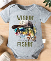 Wishin I Was Fishing Onesie