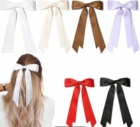 Silky Satin Hair Bow Streamers