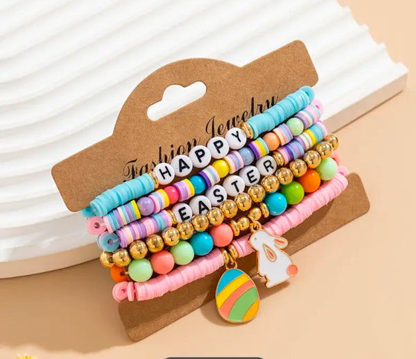 Stackable Easter Bracelet Set