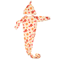 70s Groovy Flower Knotted Gown