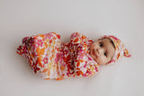 Three Little Tots - Wild Child Floral Hawaiian Knotted Gown: Gown Only