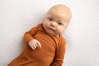 Saddle Longhorn Orange Western Knotted Baby Gown
