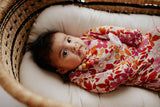 Three Little Tots - Wild Child Floral Hawaiian Knotted Gown: Gown Only