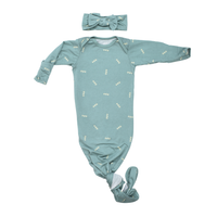 Arrow Print Knotted Newborn Baby Gown